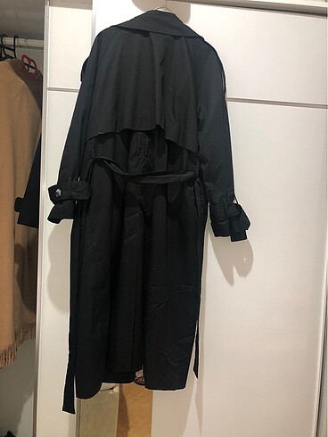 Zara Siyah trençkot