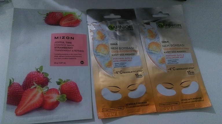 mizon ve garnier maske 