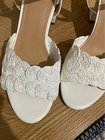 39 Beden beyaz Renk Derimod beyaz kadın sandalet ayakkabı