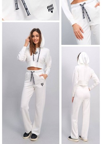 miu miu Beyaz  Kadın Spor Takım - Görsel 2