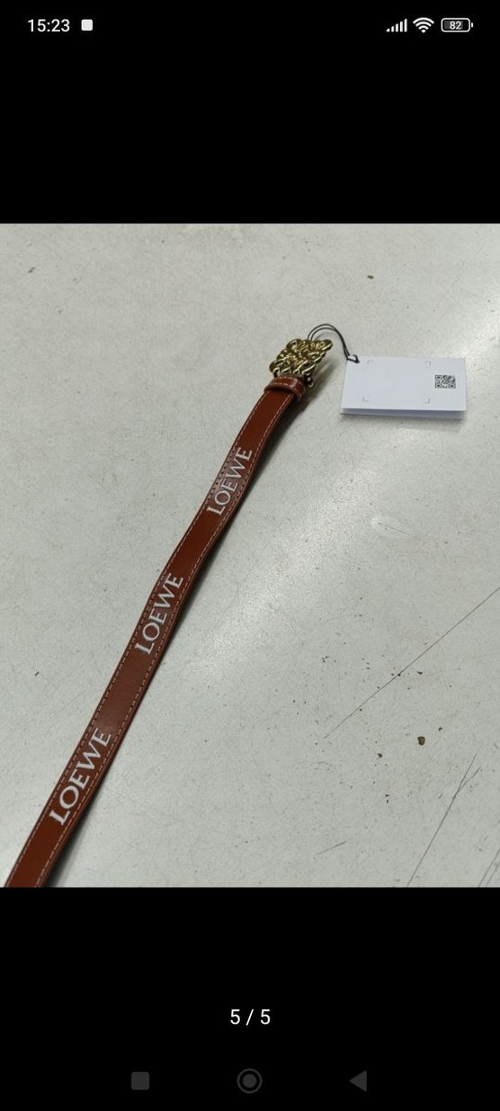 Vintage Parlak Kahverengi Deri Kadın Kemer - Görsel 3