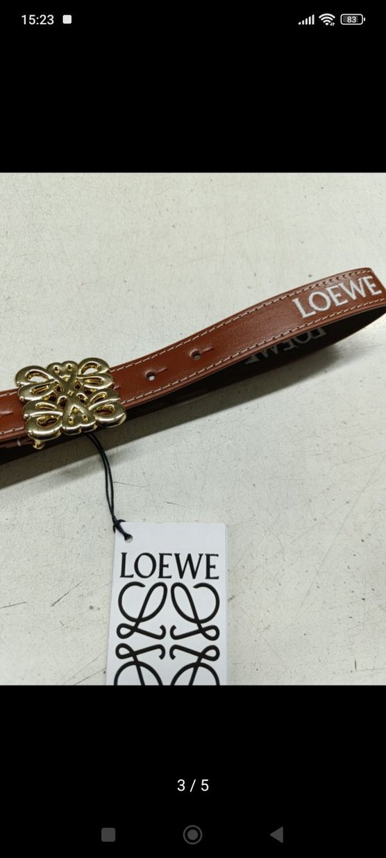 Vintage Parlak Kahverengi Deri Kadın Kemer - Görsel 5