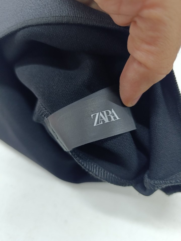 Zara orjinal Gri Parlak Midi Bodysuit - Görsel 5