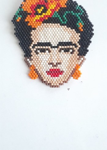 miyuki frida kahlo  Kadın Broş - Görsel 6