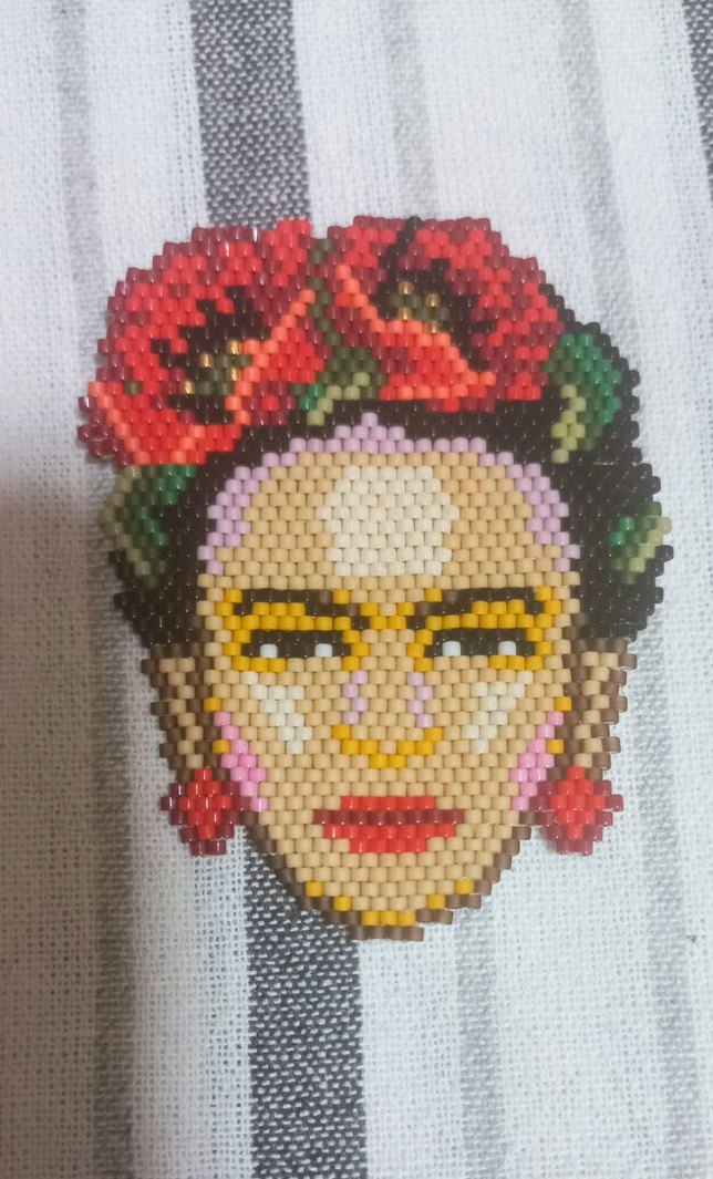 miyuki frida kahlo  Kadın Broş - Görsel 5