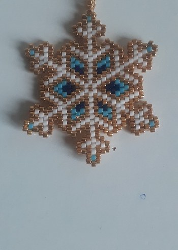 miyuki kar tanesi Kadın kolye veya bros - Görsel 3