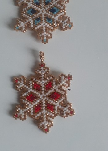 miyuki kar tanesi Kadın kolye veya bros - Görsel 2