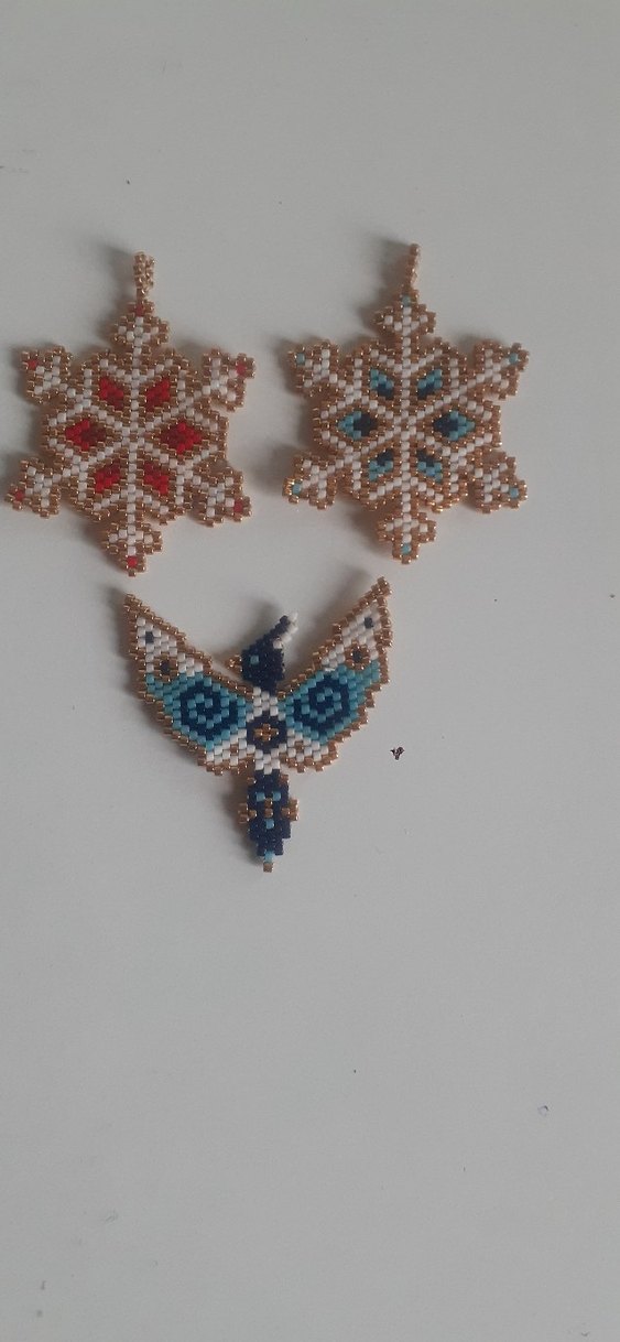 miyuki kar tanesi Kadın kolye veya bros - Görsel 4