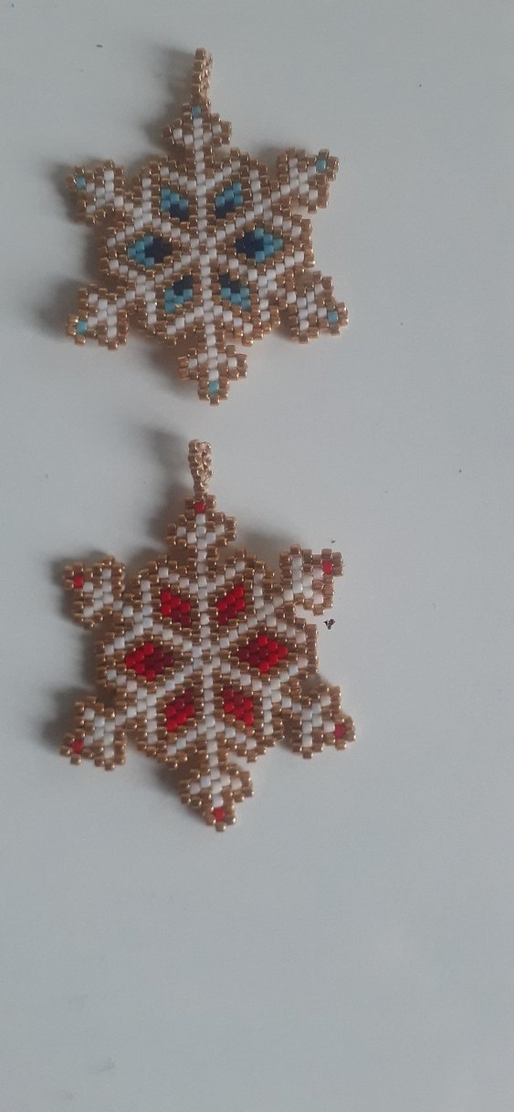 miyuki kar tanesi Kadın kolye veya bros - Görsel 2