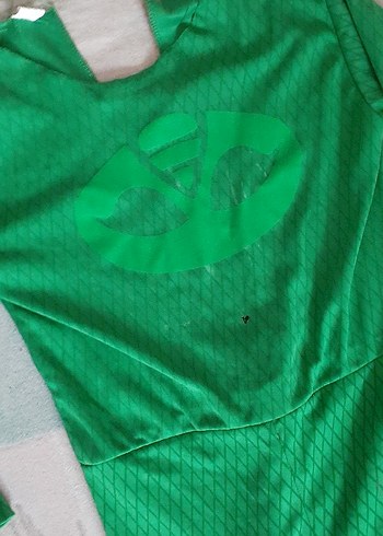 kertekenle Yeşil Çocuk Tulumu  Fermuarlı - Görsel 2