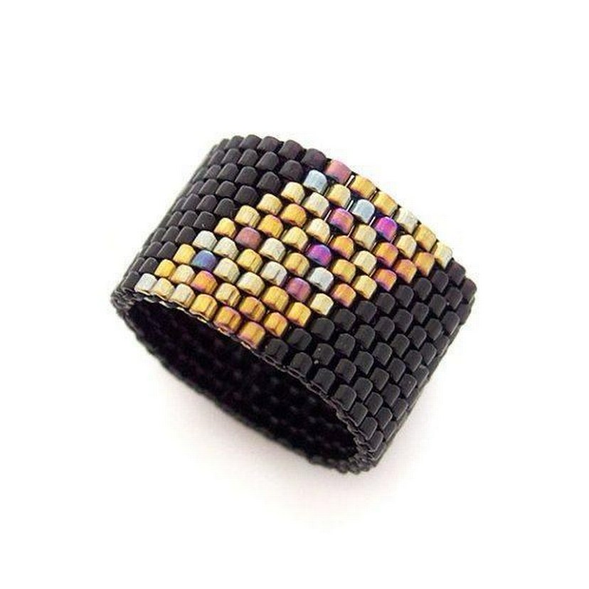 Orjinal miyuki boncuktan yapılmış çeşitli yuzukler - Görsel 2