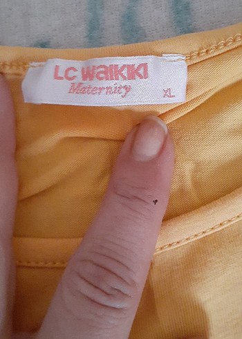 Sarı Desenli Hamile Bluzu Uzun Kollu - Görsel 3