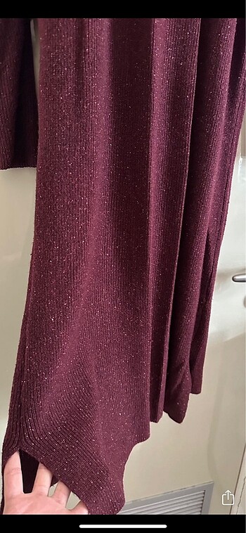 universal Beden bordo Renk Bordo Triko Elbise
