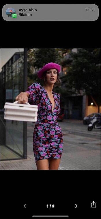 Zara model elbise