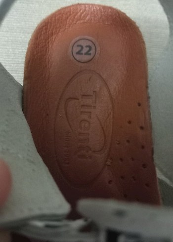 22 Beden Kız Çocuk Baskılı Beyaz Tokalı Terlik