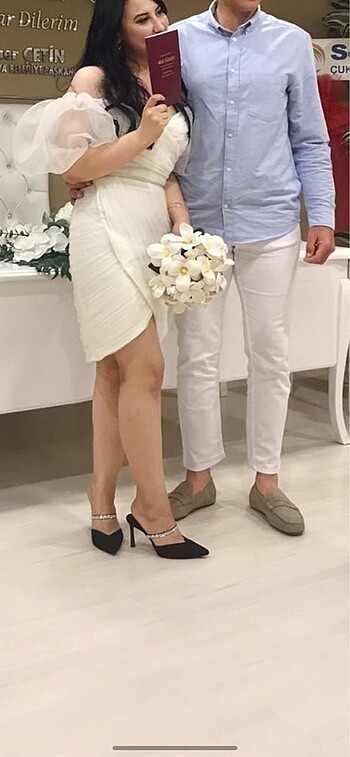 38 Beden beyaz Renk Nikah elbisesi beyaz elbise