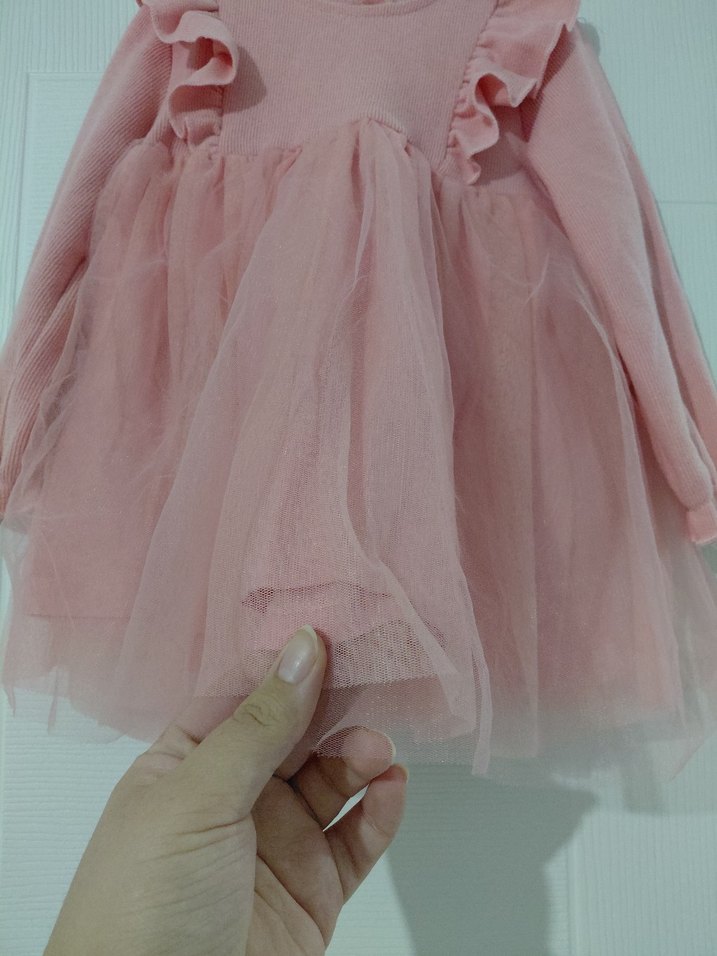 lcw baby Pembe Fırfırlı Kız Çocuk Elbisesi — görsel 2/5