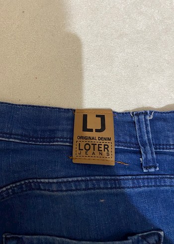 Düğmeli Lacivert Midi  Kot Pantolon - Görsel 2