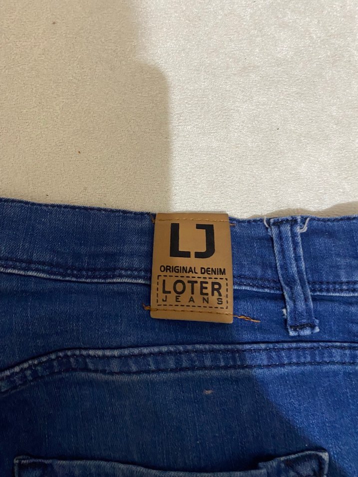 Düğmeli Lacivert Midi  Kot Pantolon - Görsel 2