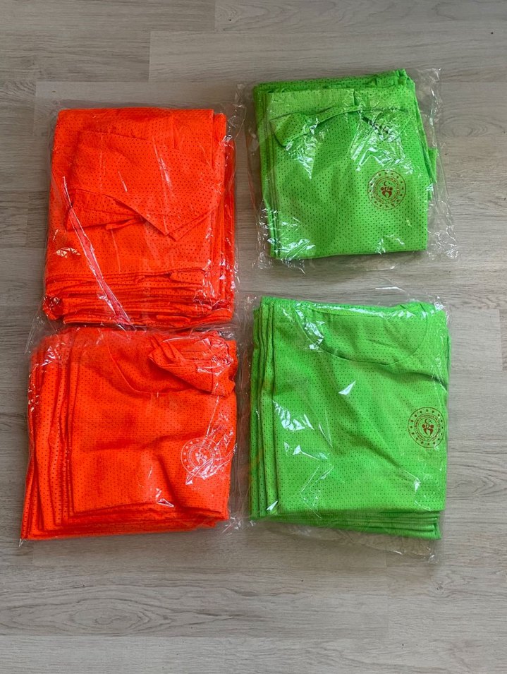 Turuncu/Yeşil Antrenman Yeleği - Görsel 2