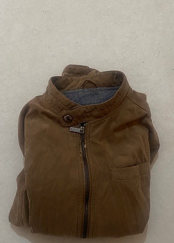 Kahverengi Süet Fermuarlı Erkek Ceket - Görsel 3