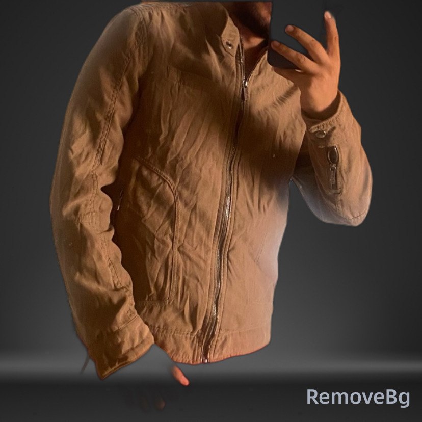 Kahverengi Süet Fermuarlı Erkek Ceket - Görsel 2