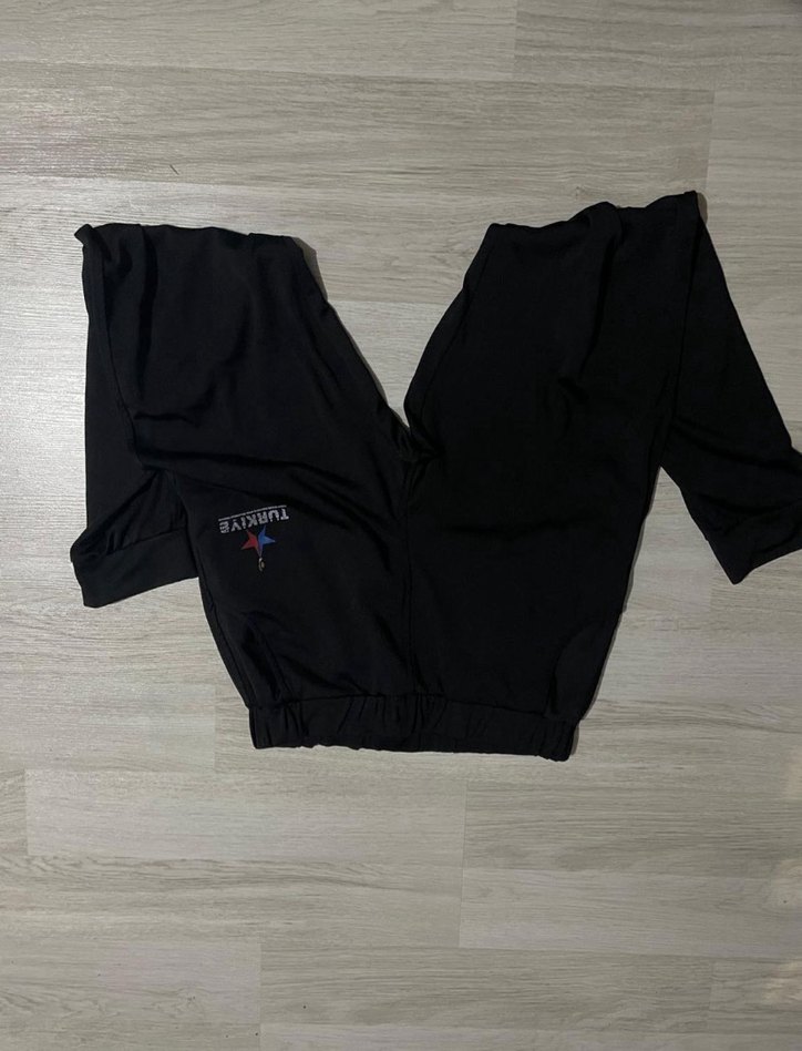 Siyah Kadın Mini Eşofman Takımı - Görsel 2