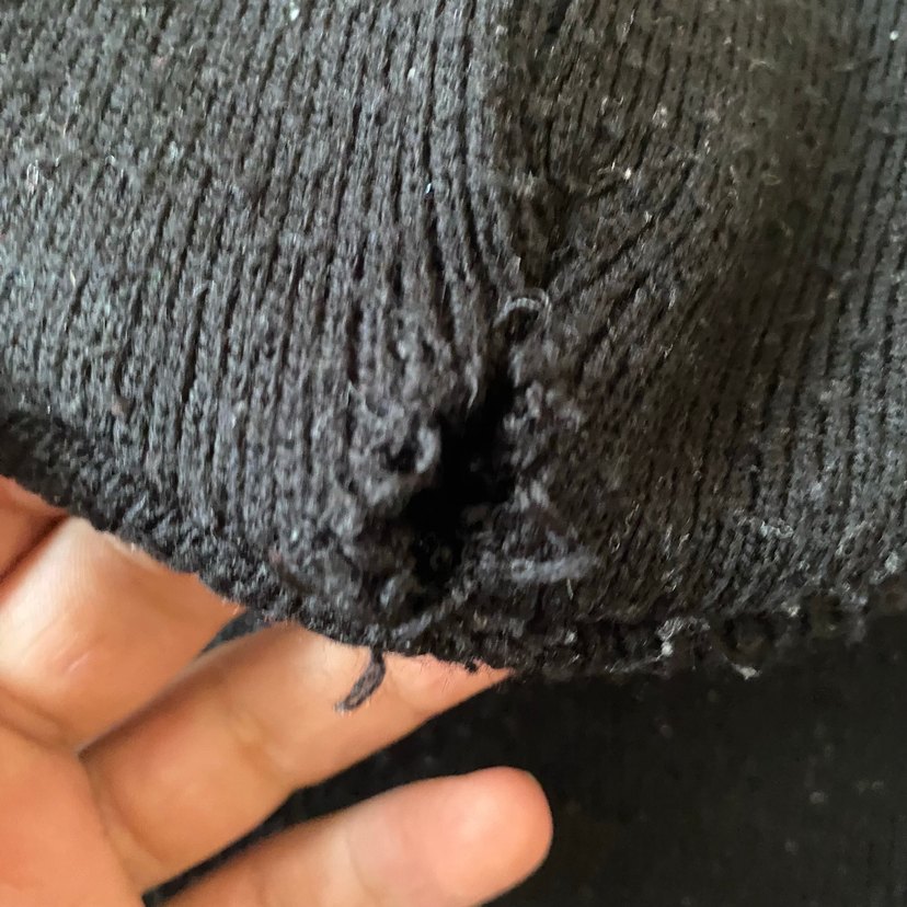 Siyah Kar Maskesi Yün Unisex Bere - Görsel 2