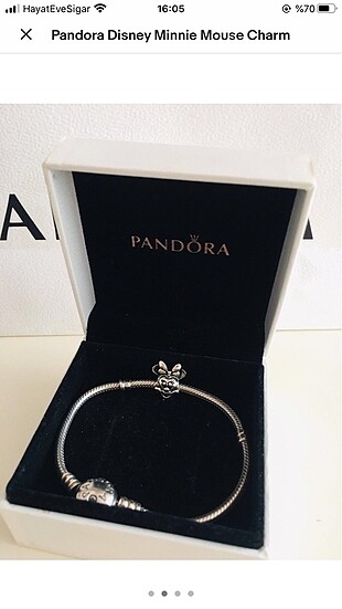 Pandora Minnie Mouse Çelik Charm