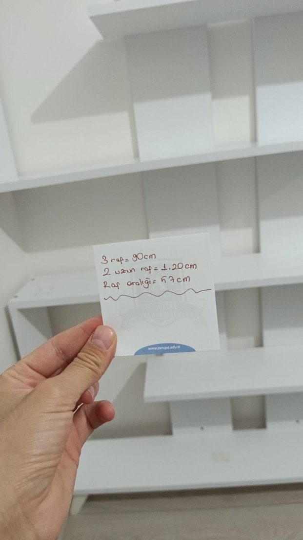 Beyaz Duvara Monte Raf Düzenleyici - Görsel 4