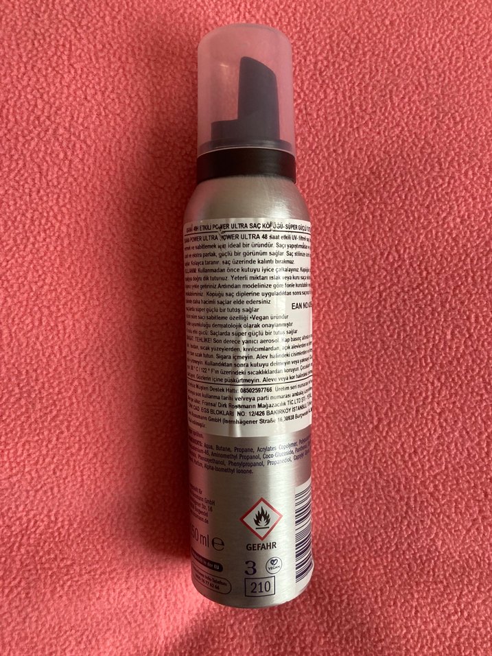 Isana Power Ultra Köpük Saç Şekillendirici 48 Saat - Görsel 2