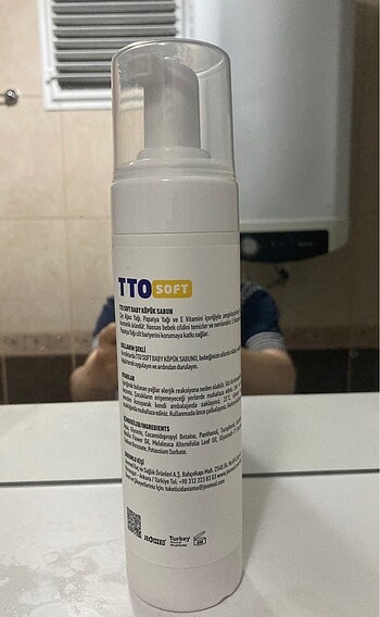 Beden TTO doğal bebek köpük sabun