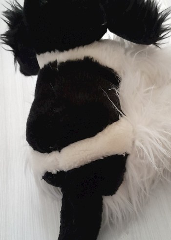Diğer Beyaz siyah peluş oyuncak köpek