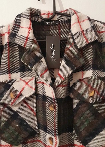 Ekose Kadın Gömlek(Trençkot vs) - Görsel 3