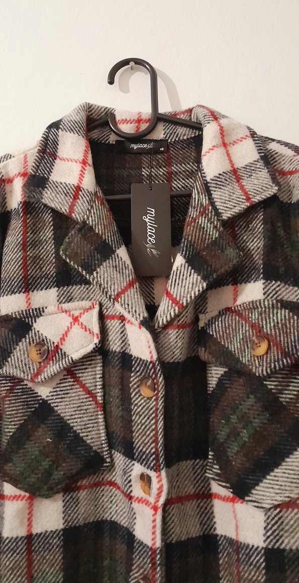 Ekose Kadın Gömlek(Trençkot vs) - Görsel 3