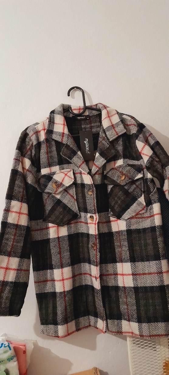 Ekose Kadın Gömlek(Trençkot vs) - Görsel 2