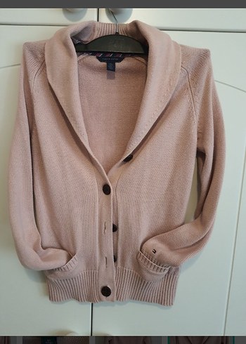 Tommy Hilfiger Pudra Pembe Triko Hirka