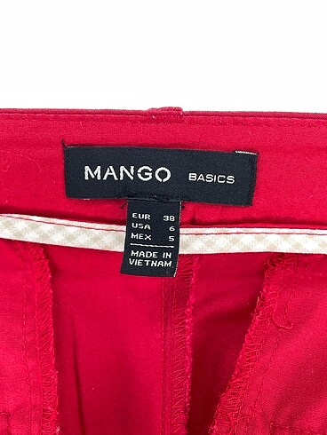 38 Beden kırmızı Renk Mango Kumaş Pantolon %70 İndirimli.