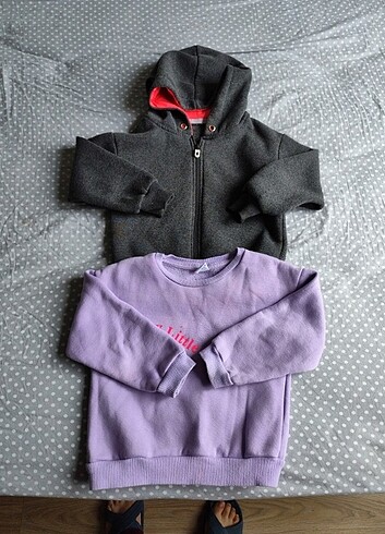 Çocuk hırka ve ve sweatshirt