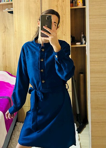 Trendyol Mavi elbise - Görsel 7