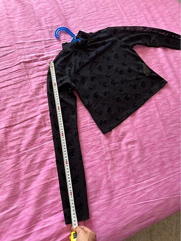 Siyah dantel üst crop - Görsel 6