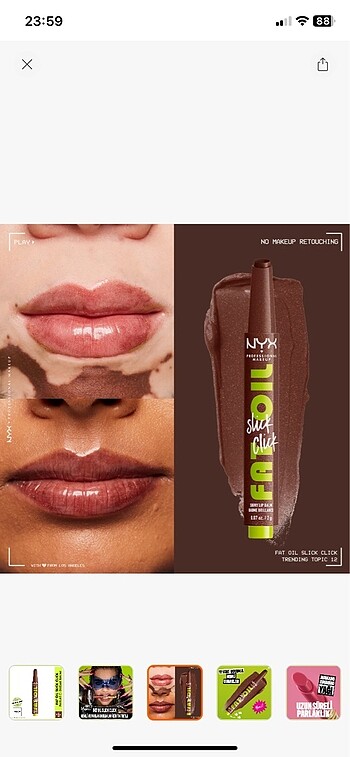 Nyx fat oil slick click