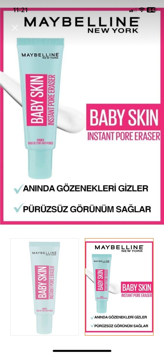 Maybelline Baby Skin Gözenek Sihirbazı Baz - Görsel 2