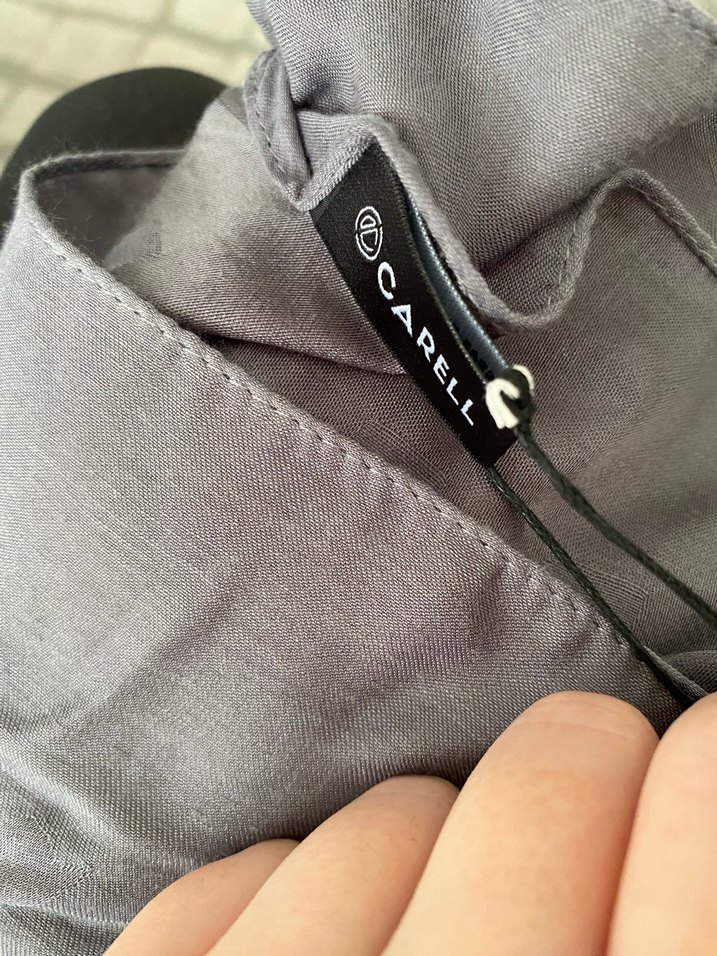 Gri Drapeli Kadın Şal - Görsel 3