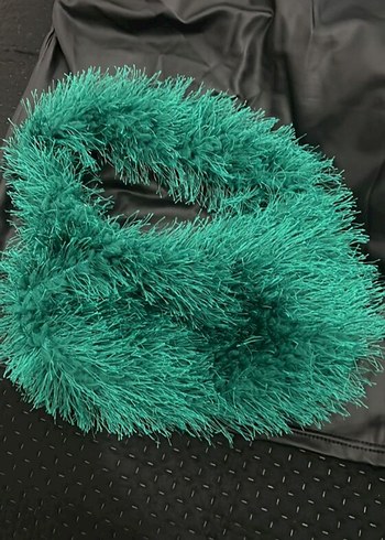 Örgü Detaylı Yeşil Kadın Çanta - Görsel 2