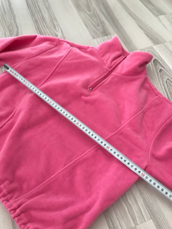 Pembe Yarım Fermuarlı Kadın Sweatshirt - Görsel 3