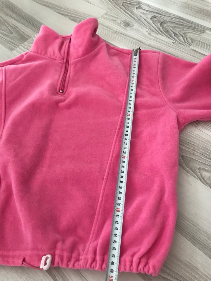 Pembe Yarım Fermuarlı Kadın Sweatshirt - Görsel 2