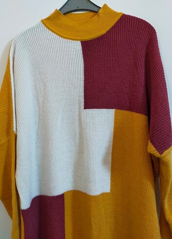 Tunik elbise kazak - Görsel 2