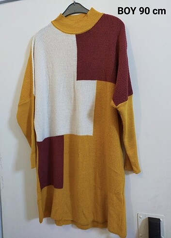 Tunik elbise kazak - Görsel 4