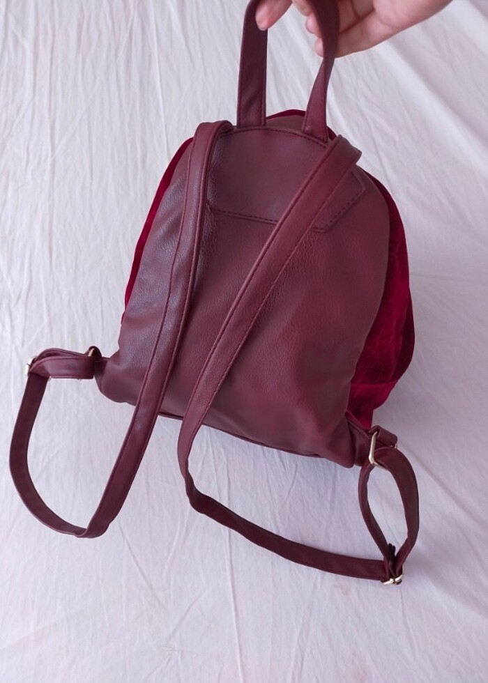 BORDO SIRT ÇANTASI - Görsel 3